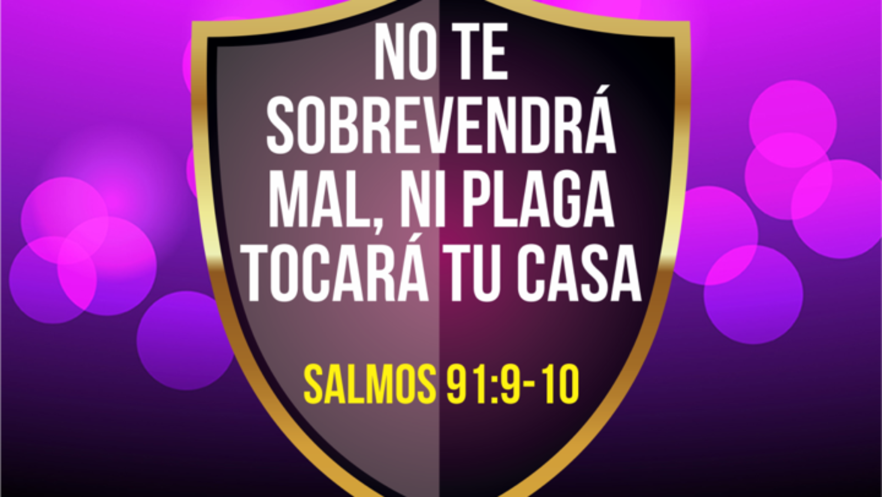 No te sobrenvendrá mal, ni plaga tocará tu morada